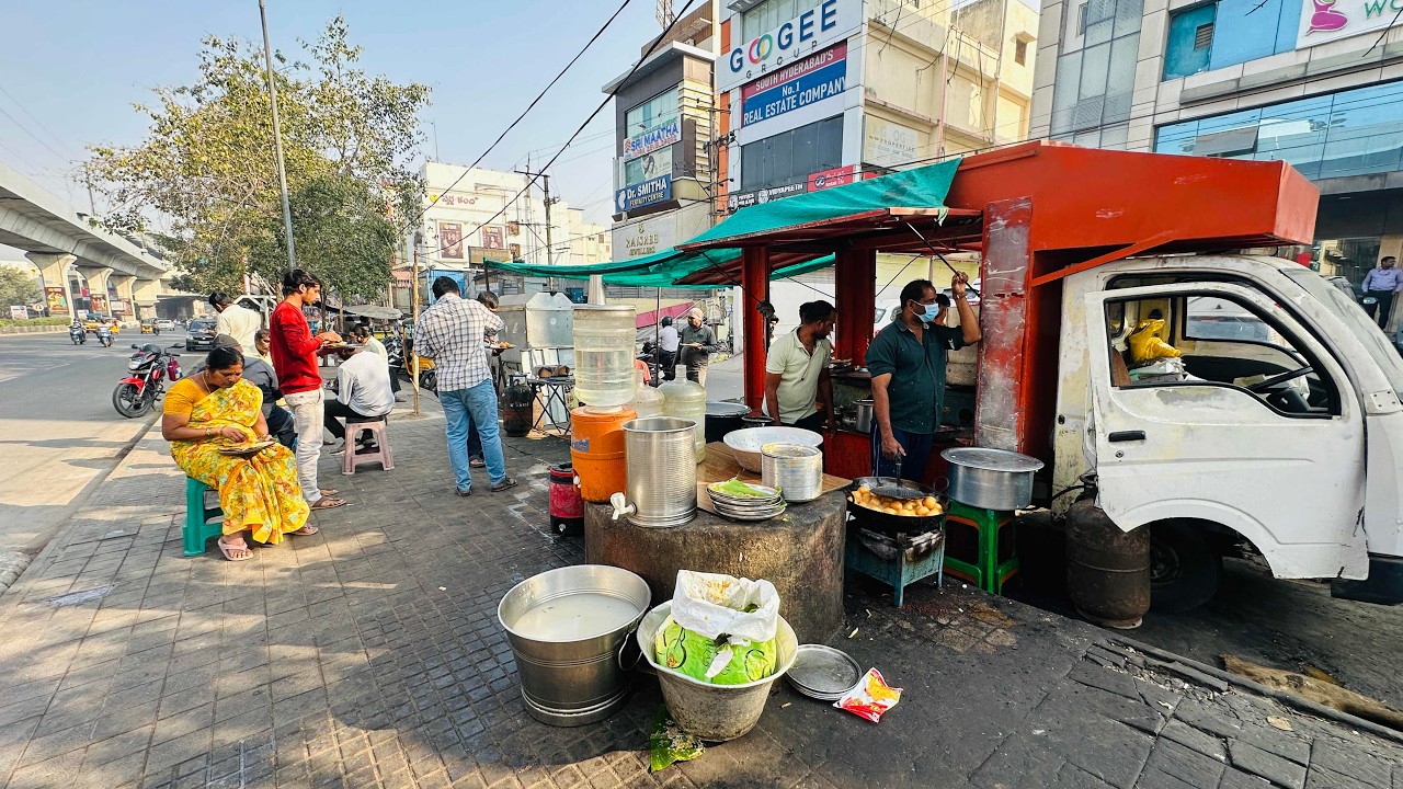 Real Indian Street Food | 1000 People Eat Here Every Day | DIY Silent Vlog