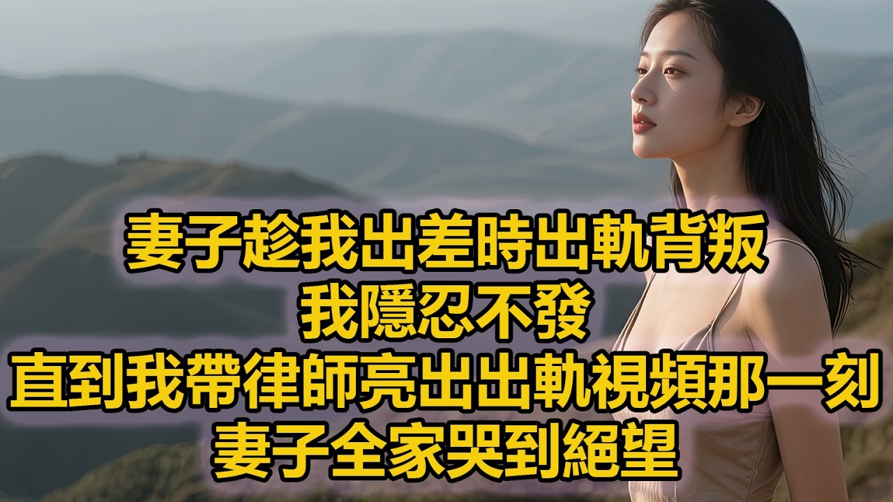 妻子趁我出差時出軌背叛，我隱忍不發，直到我帶律師亮出出軌視頻的那一刻，妻子全家哭到絕望