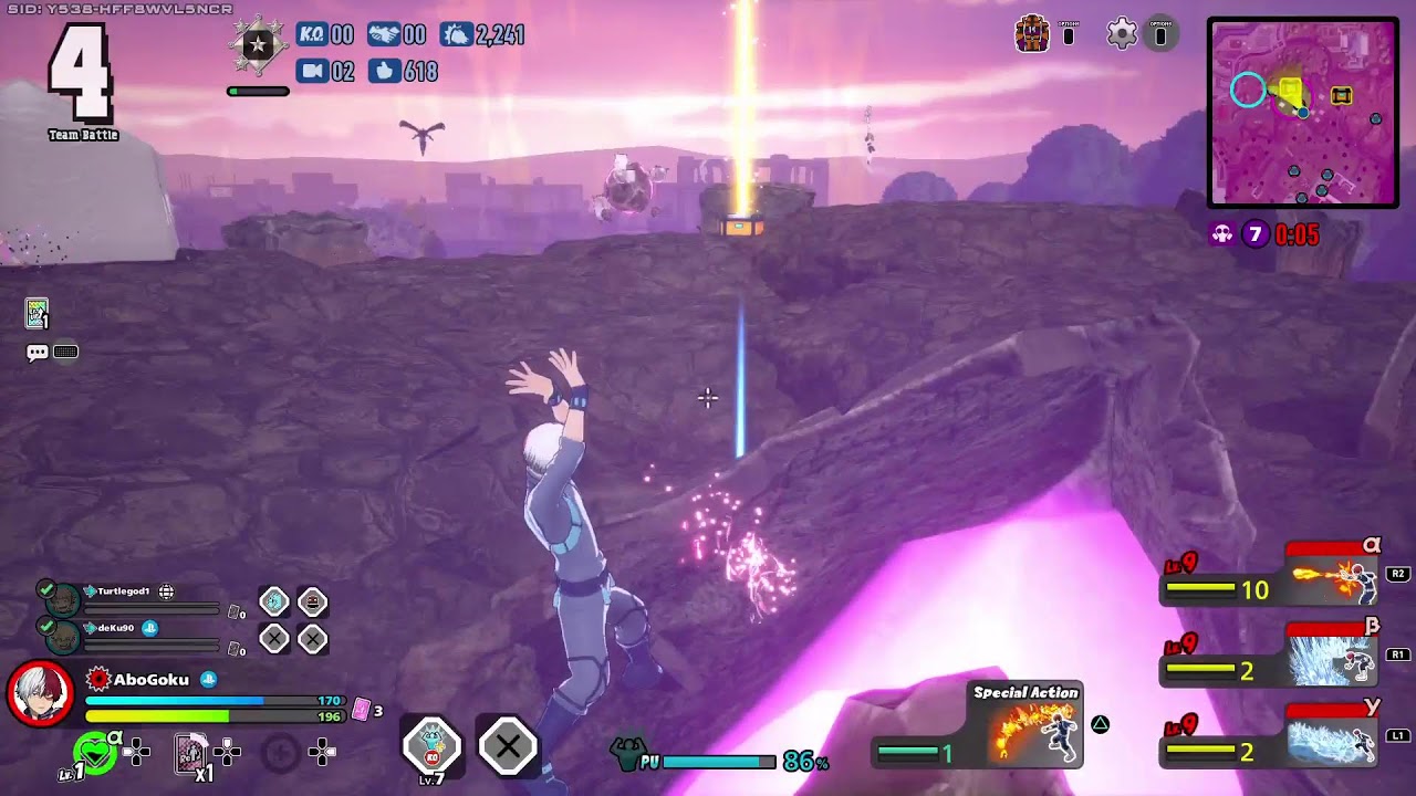 My hero ultra rumble  Rank 1 soon vs your Unc Goku
