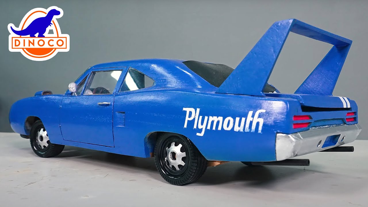 Model Car - Strip "The King" Weathers from Cars Movie Out of Wood | ASMR Woodworking