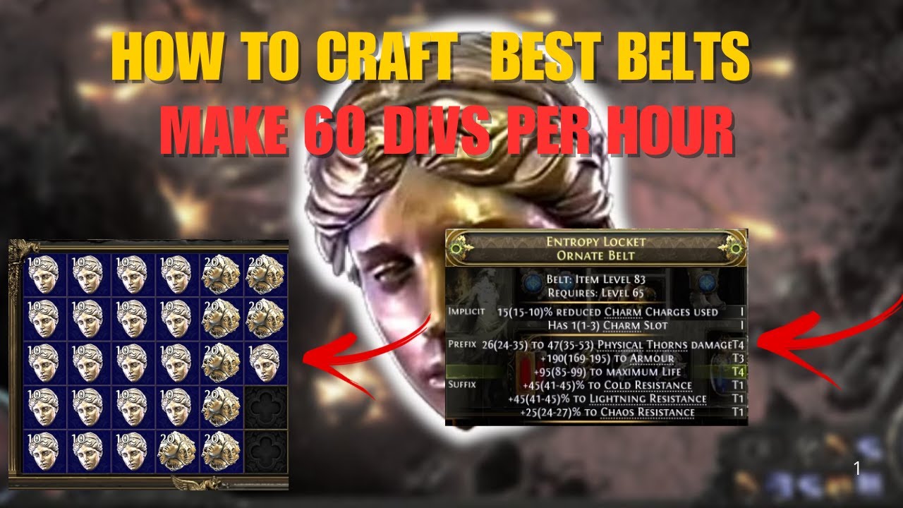 How I Made 80 Divines in One Hour Crafting Belts!