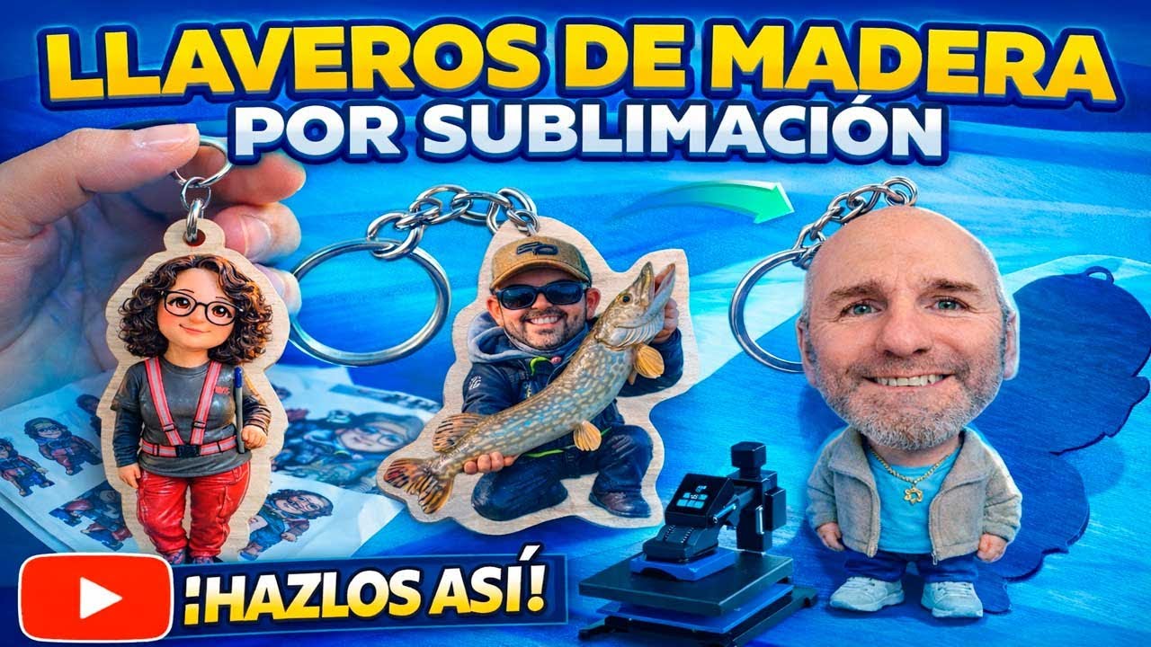 Llaveros de caricaturas con sublimaci&oacute;n