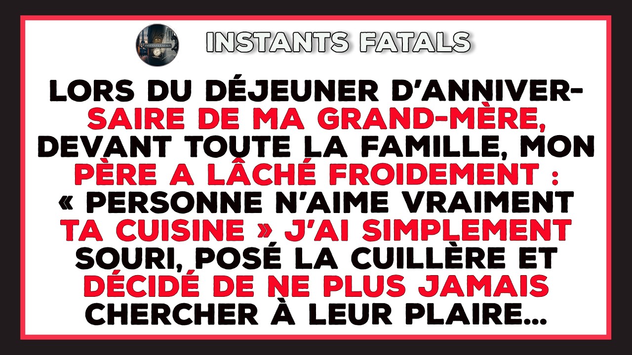 Lors De La Fête De Famille, Mes Parents Ont Dit : « Personne N’aime La Nourriture Que Tu Cuisines. »