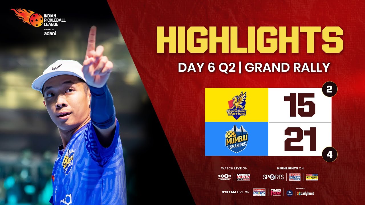 IPBL Qualifier 2 &ndash; Grand Rally &ndash; Chennai Super Warriors vs Mumbai Smashers | 15&ndash;21