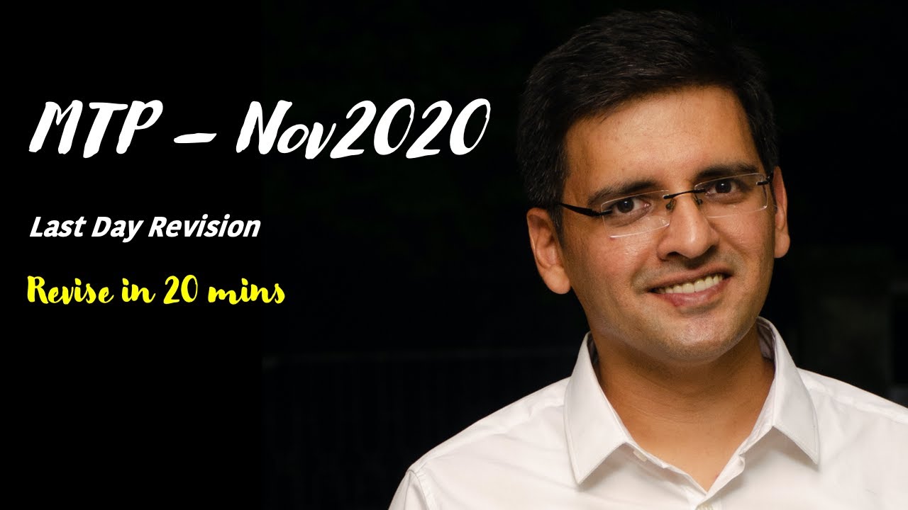 Super Quick Revision - FR MTP Nov2020 in 20mins  (with time stamps)