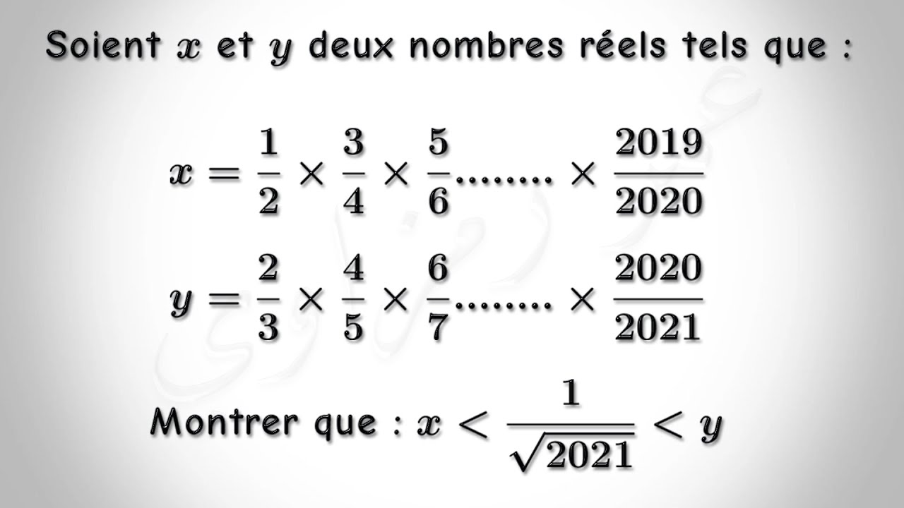 Mathématiques :  Ordre dans R, exercice très difficile ,TC BIOF ,الجذع المشترك  رياضيات
