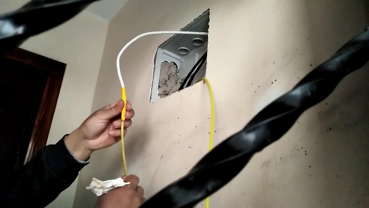 كيفية انزال كابل ثاني من السطح بطريقة سهلة و احترافية وتشغيل TNT