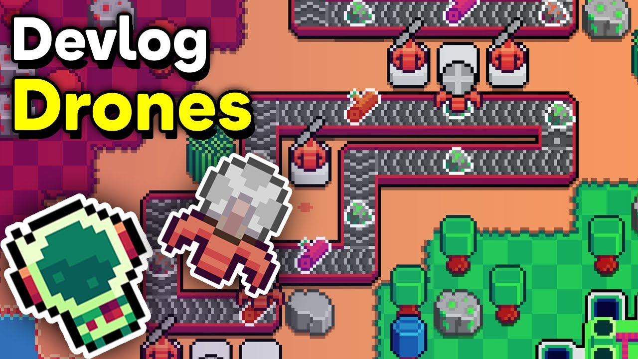 I put DRONES into my space farming game! Exo Colony Devlog #2