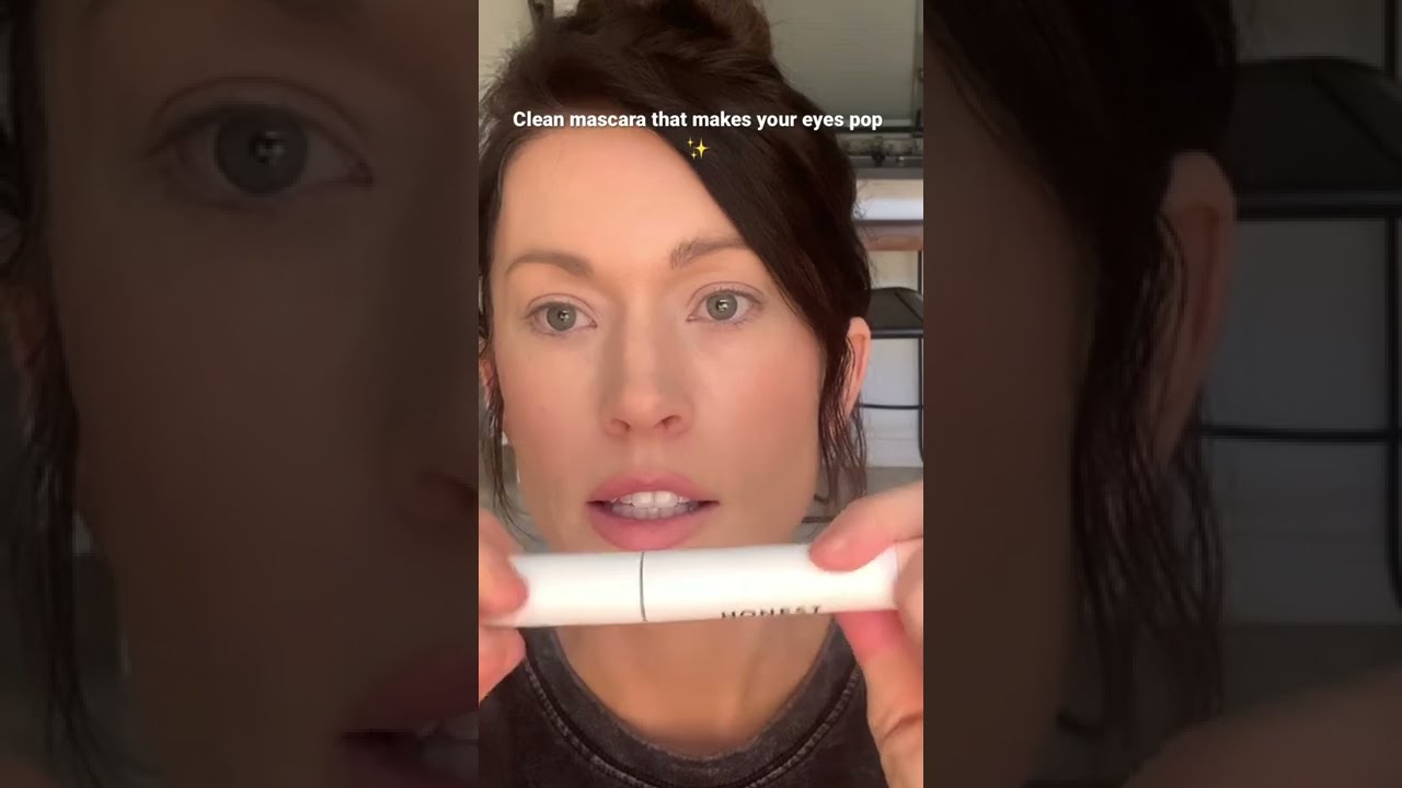 The best CLEAN mascara that makes your lashes pop - Honest Beauty #shorts #cleanbeauty #beautytips
