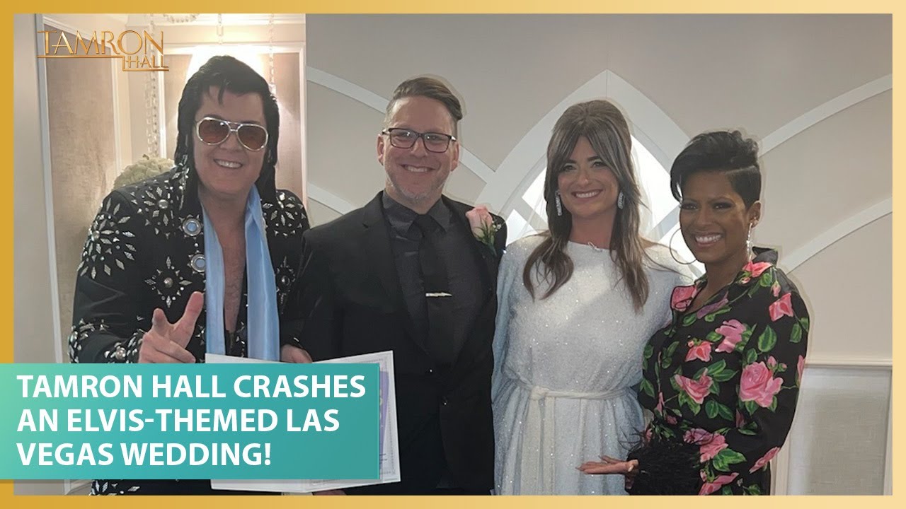 Tamron Hall Crashes an Elvis-Themed Las Vegas Wedding!