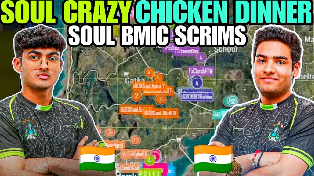 SouL*Gatka Split* New Drop For BMIC 🇮🇳 Legit Almost 1v4 🔥 Nakul on Fire ✅ SouL Playing BMIC Scrims