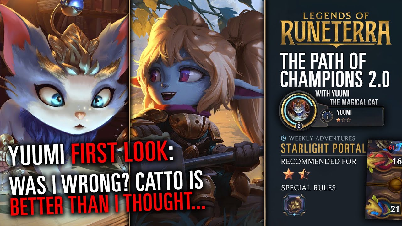 Yuumi FIRST LOOK: CATTO is SURPRISINGLY GOOD? | 1.5 Star Poppy Adventure | Path of Champions 2.0