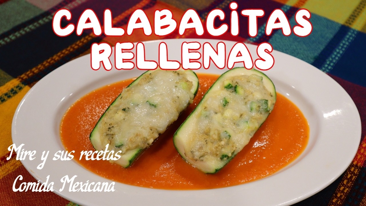 Calabacitas Rellenas con Queso Gratinado! Receta Casera y Deliciosa
