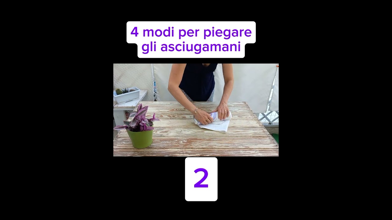 4 modi per piegare gli asciugamani