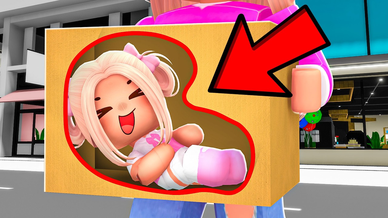 WYSŁAŁAM MAŁĄ AMI W PACZCE i STAŁO SIĘ TO... na BROOKHAVEN w ROBLOX!