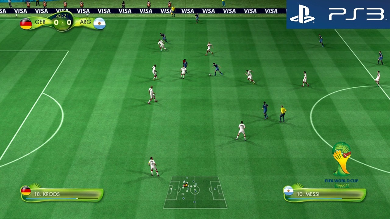2014 FIFA World Cup Brazil - Germany vs. Argentina Full Match Gameplay [PS3]