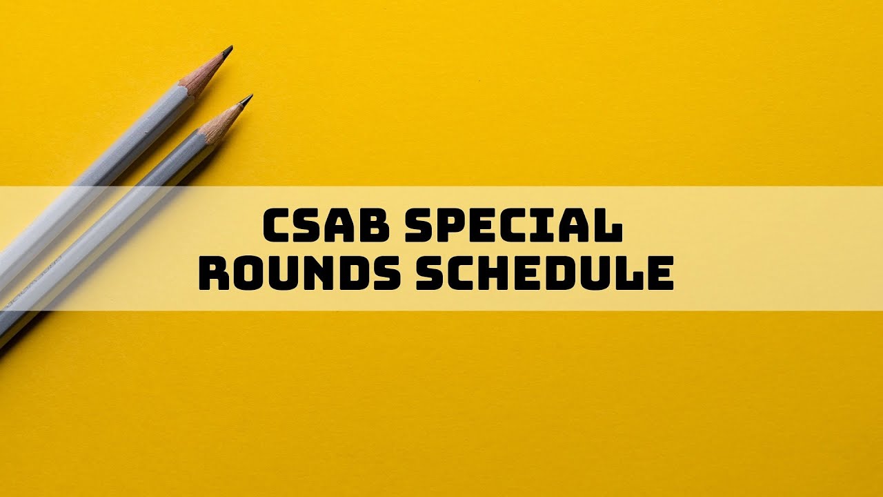 CSAB Special rounds schedule 2020