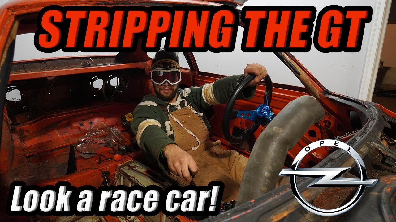 Stripping the Opel GT | Look a race car!