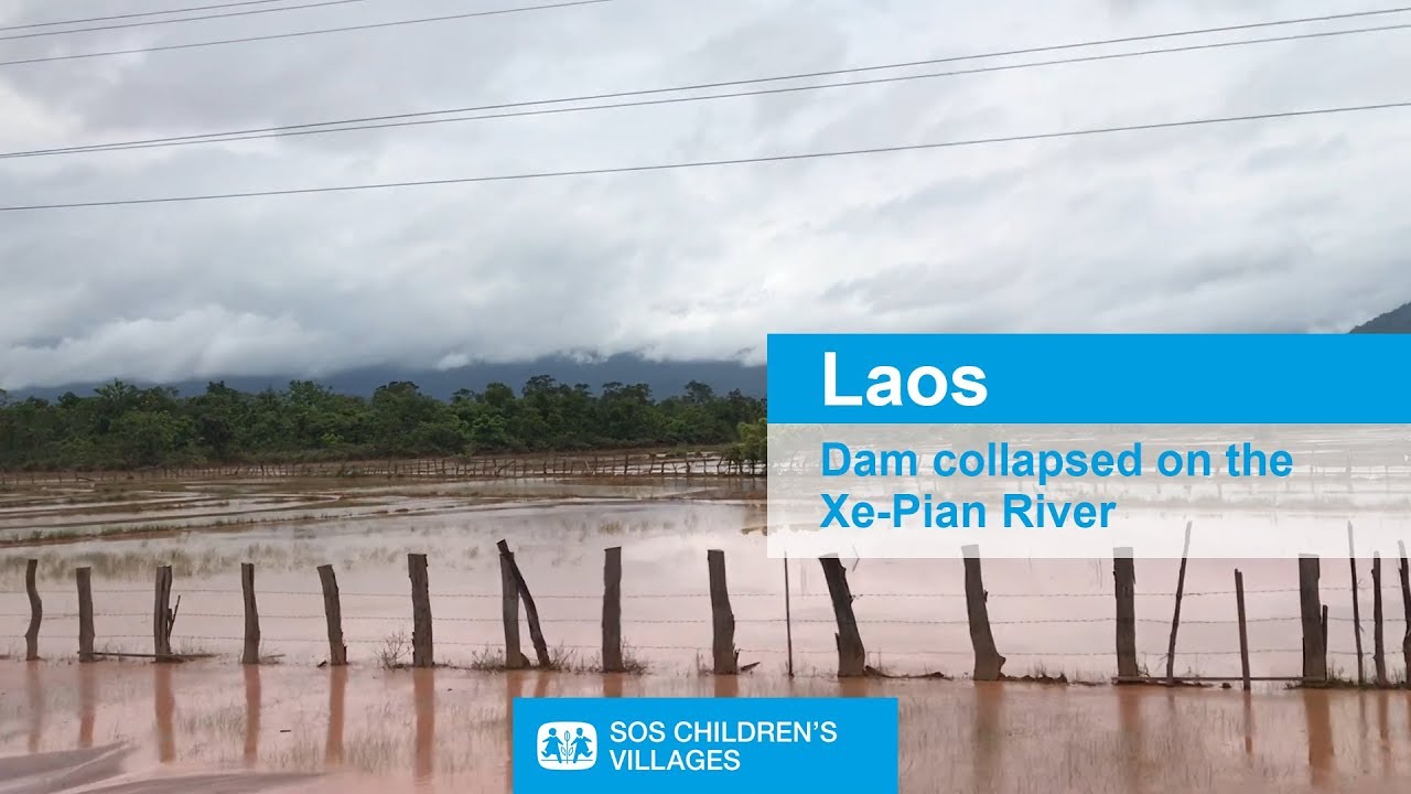 Laos - Dam collapsed on the Xe-Pian River