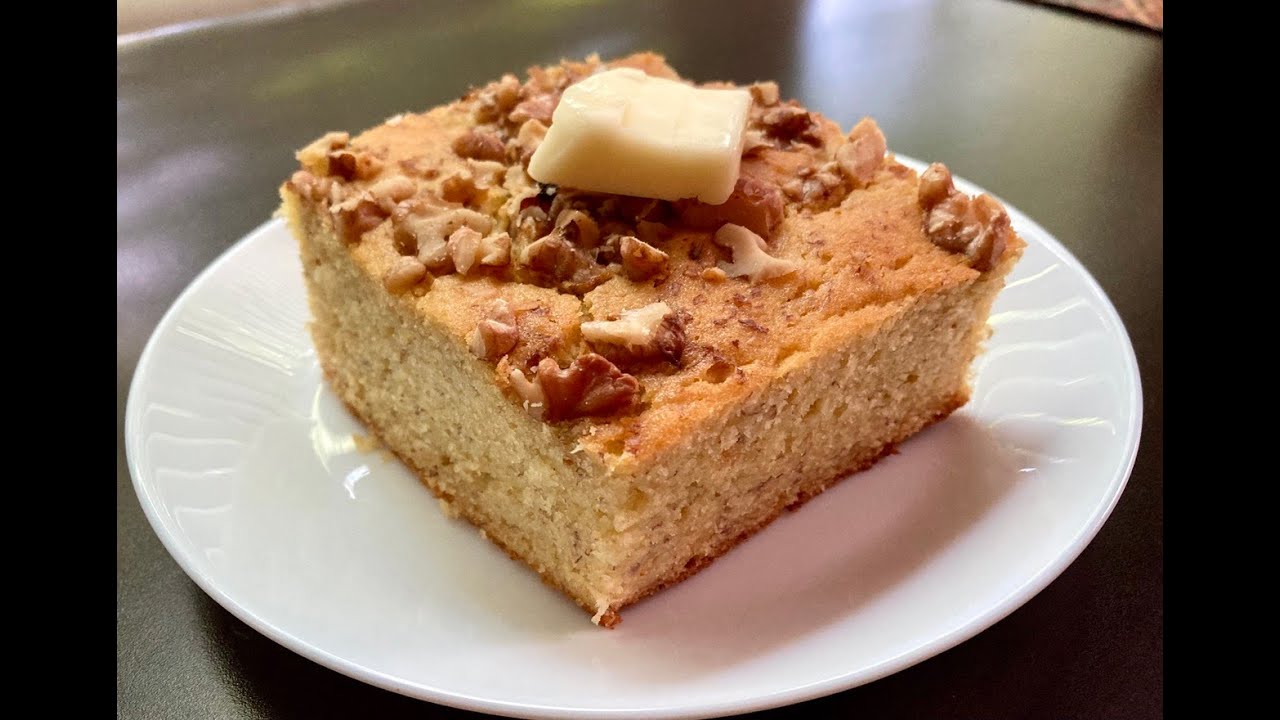 Soft Homemade Banana Cornbread