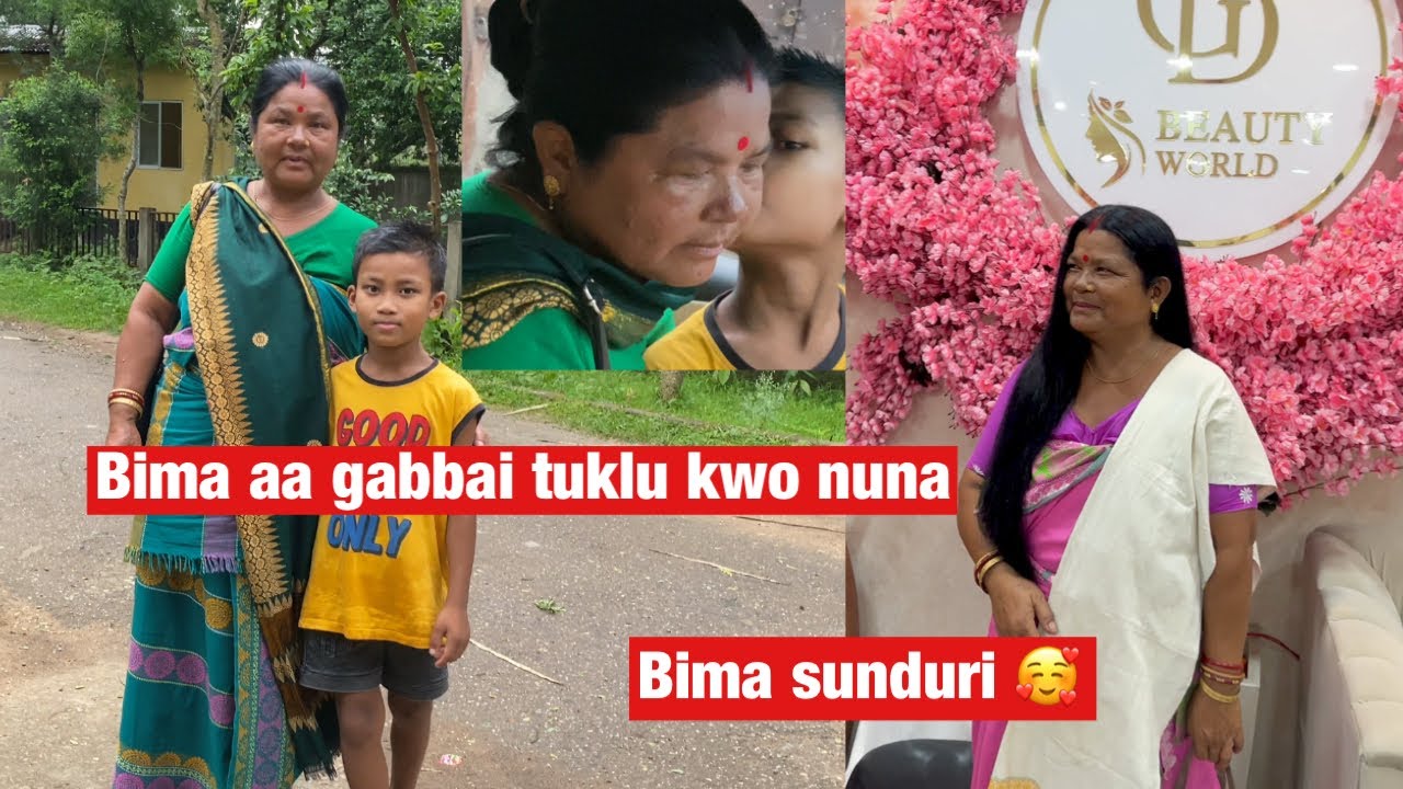 Bima aa Tuklu khwo nuna gabbai 🥰 || Bimakwo khwo salon aao pamper khambai