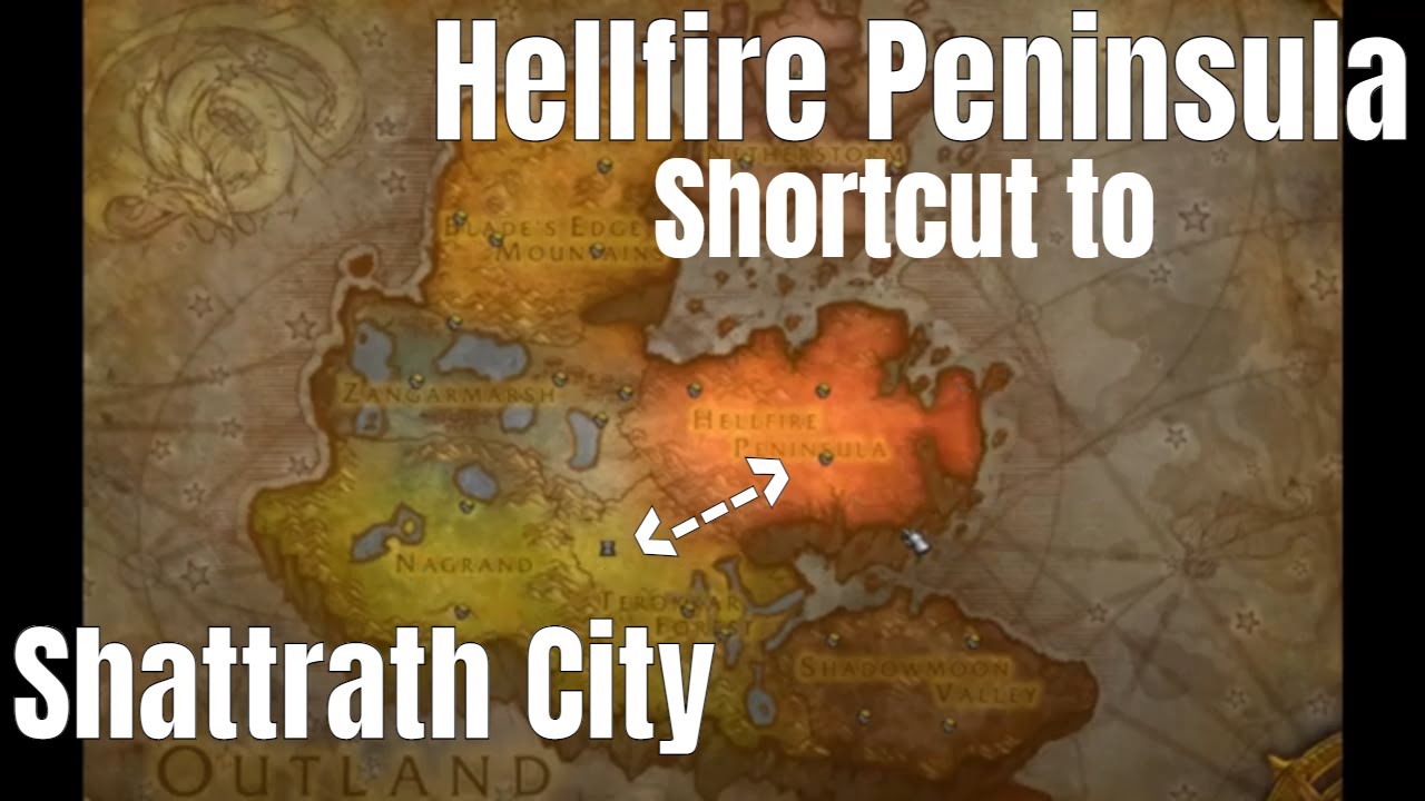 (TBC) Shortcut to Shatthrath City from Hellfire Peninsula