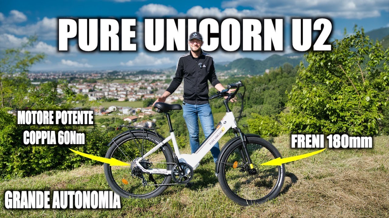 OTTIMA Bici Elettrica ECONOMICA ! La migliore per COMPONENTI e ACCESSORI ?!? PURE UNICORN U2
