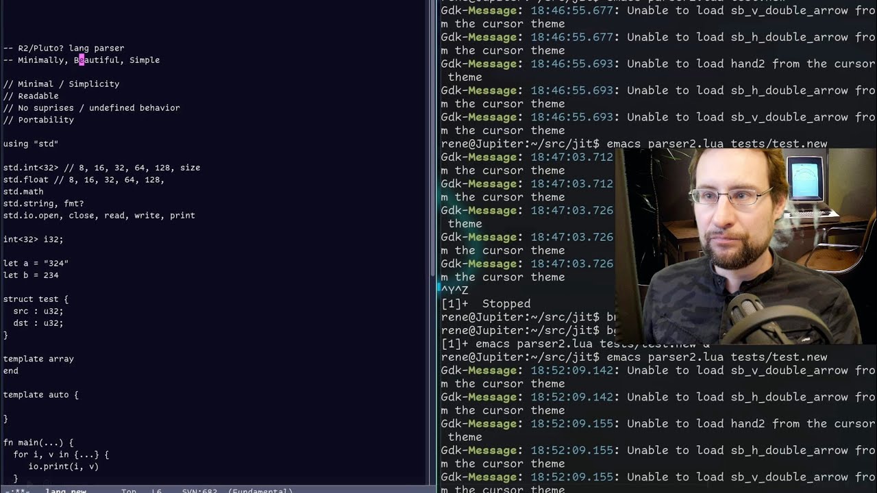 Watch: Writing a new programming language from scratch! (How hard can it be?)