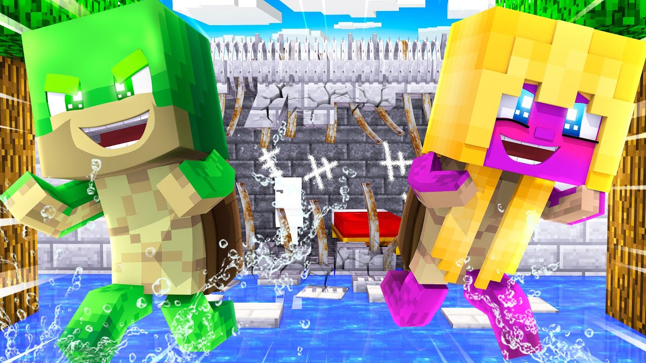 ISY & FLO als BABY SCHILDKRÖTEN im GEFÄNGNIS?! - Minecraft GEFÄNGNIS