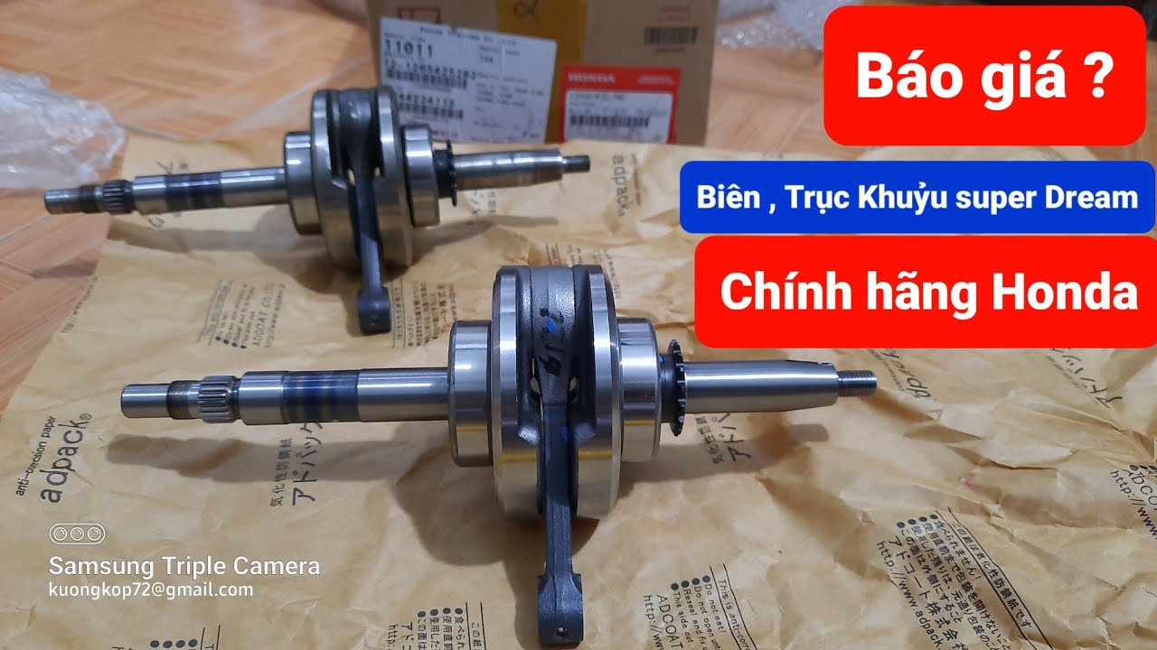 Báo giá Den , Trục Khuỷu , Bên động cơ super DREAM việt Chính Hãng honda 8.8 Lh 0966899672