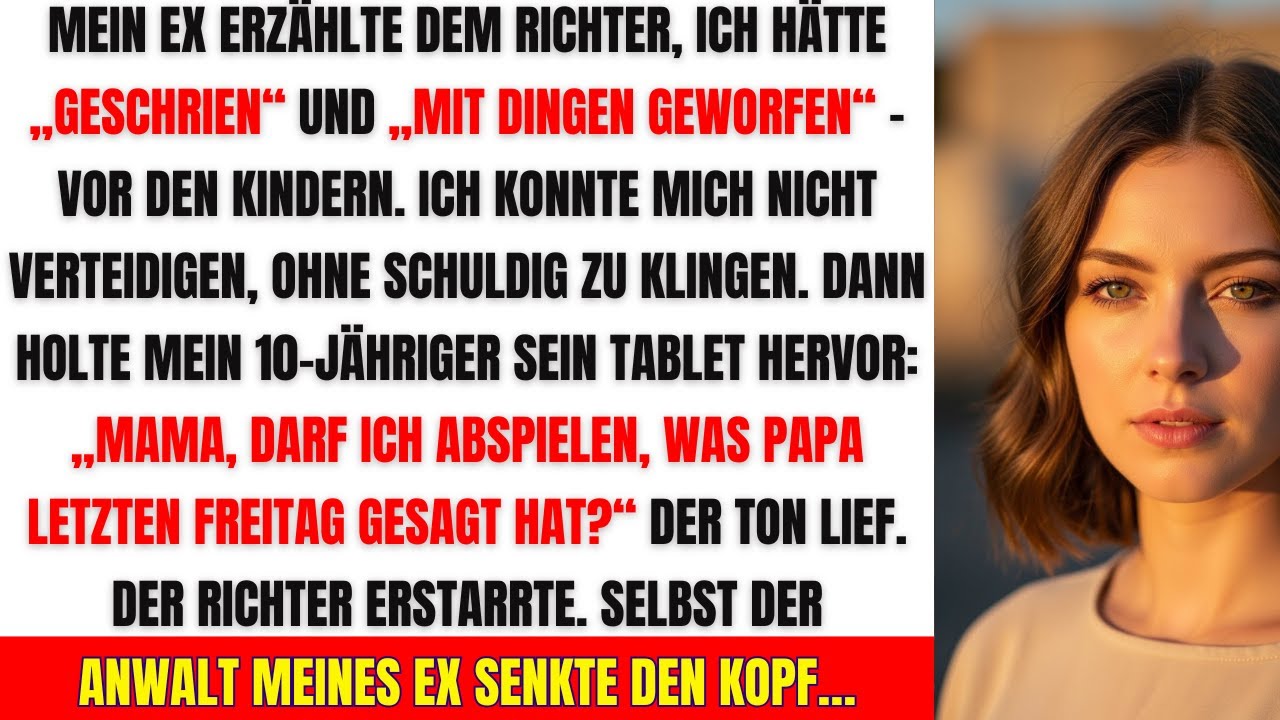 „Mein Ex nannte mich gewalttätig – bis mein Sohn die wahre Aufnahme abspielte“