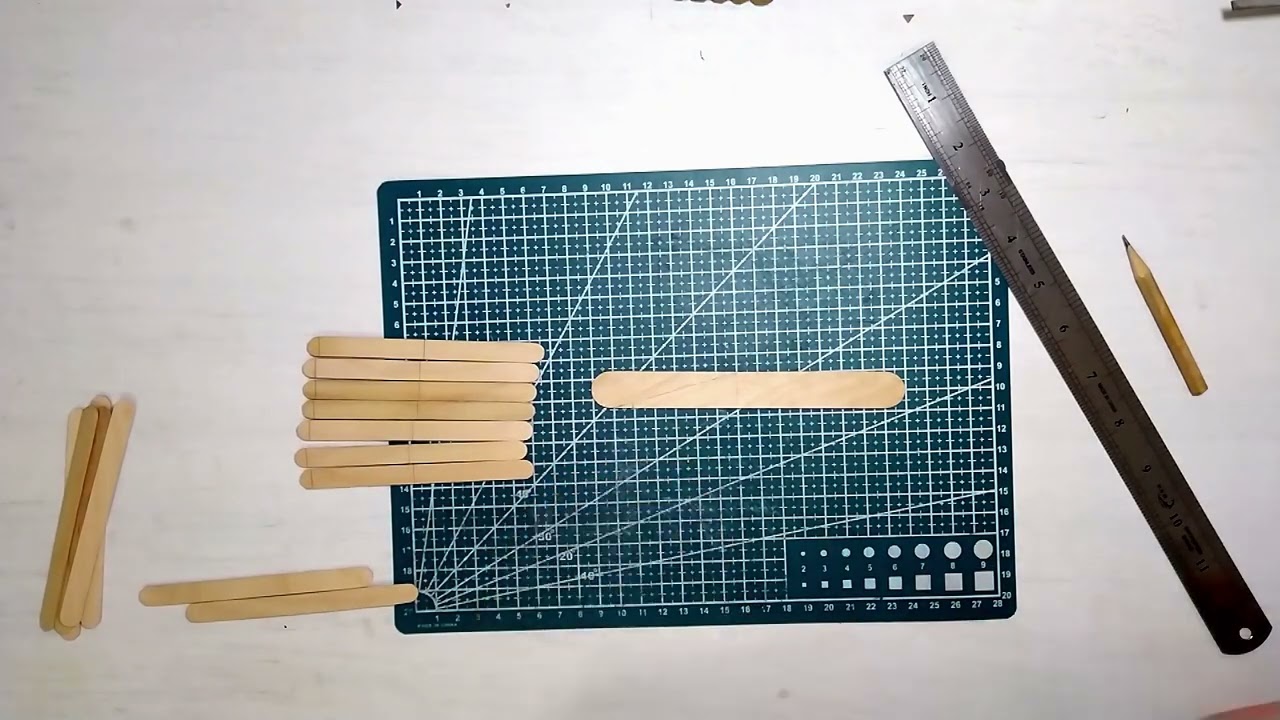 Домик из деревянных палочек. DIY. 7 урок    1 часть