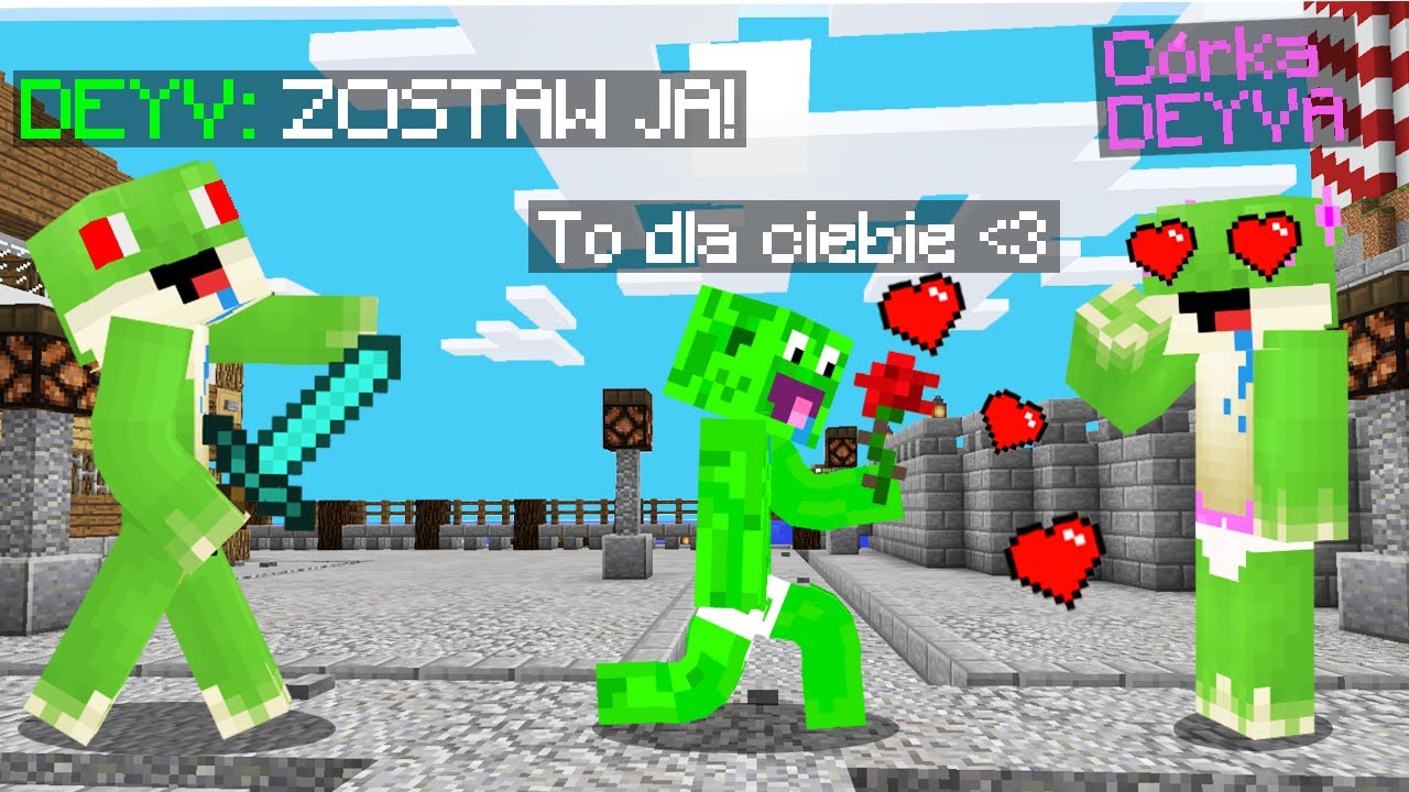 SYN PALIONA PODRYWA MOJĄ C&Oacute;RKĘ w Minecraft! (śmieszne)