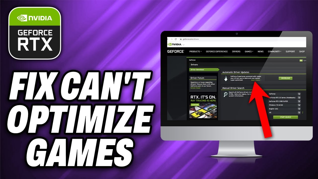 How To Fix GeForce Can t Optimize Games on This PC - Quick Help