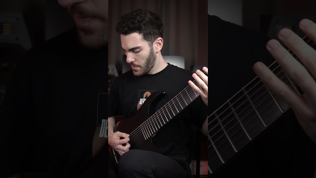 Playing &lsquo;Bleed&rsquo; on the signature Meshuggah guitar