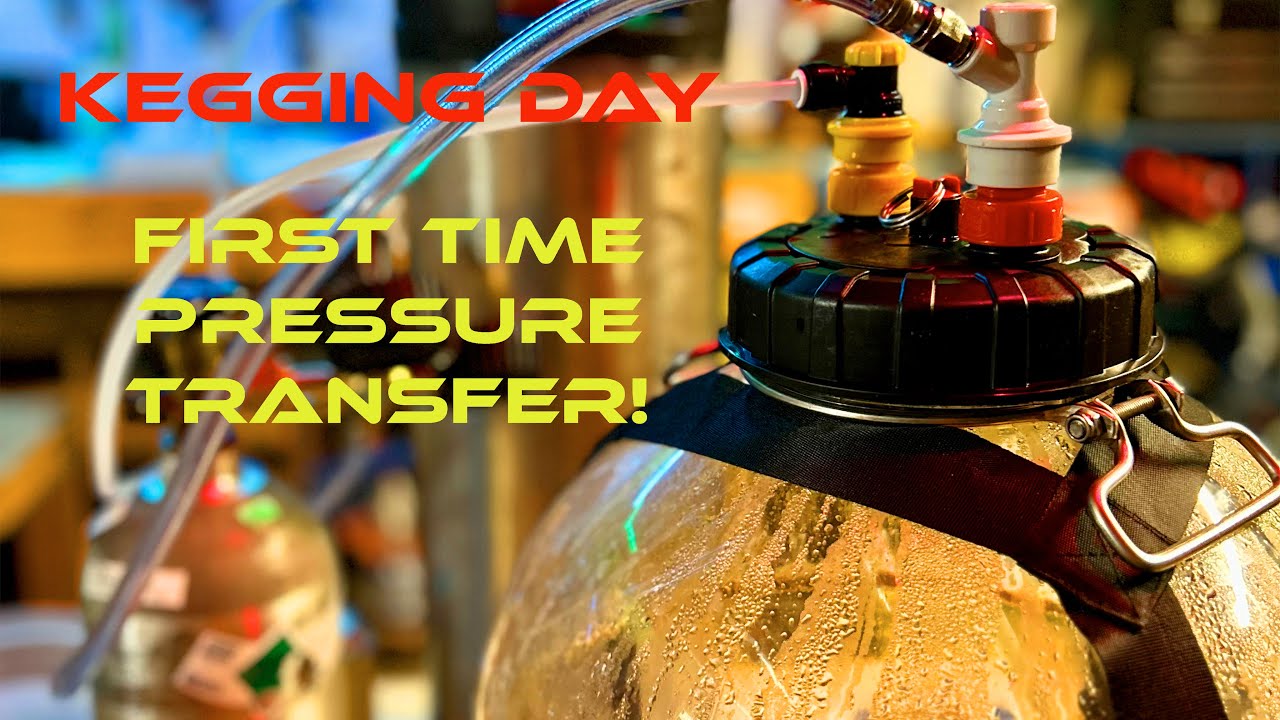 Keg Day!  First Time Pressure Transfer To Keg!  Two-Fisted Wheat Ale BIAB