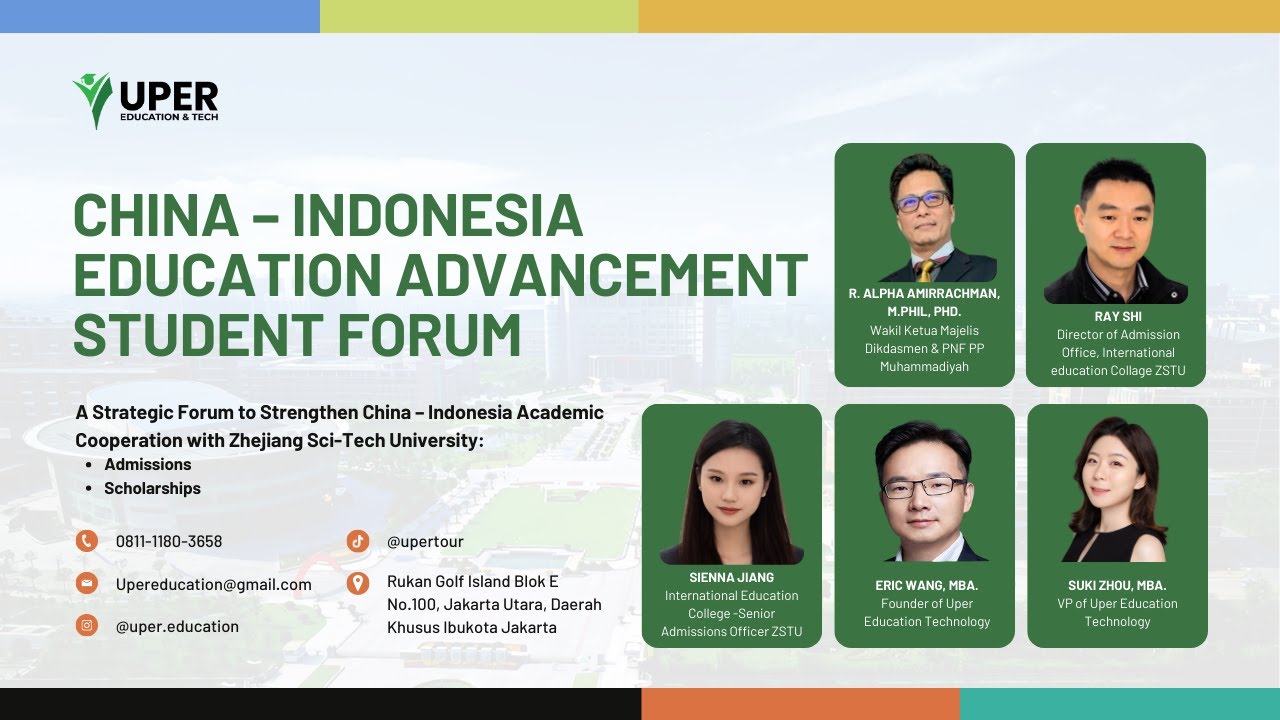 [RECORDING] China – Indonesia Education Advancement Student Forum | ZSTU