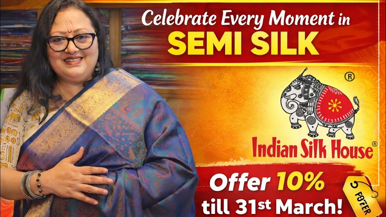 Indian Silk House - A saree may be six yards of fabric , but it's woven with culture, tradition & ❤️
