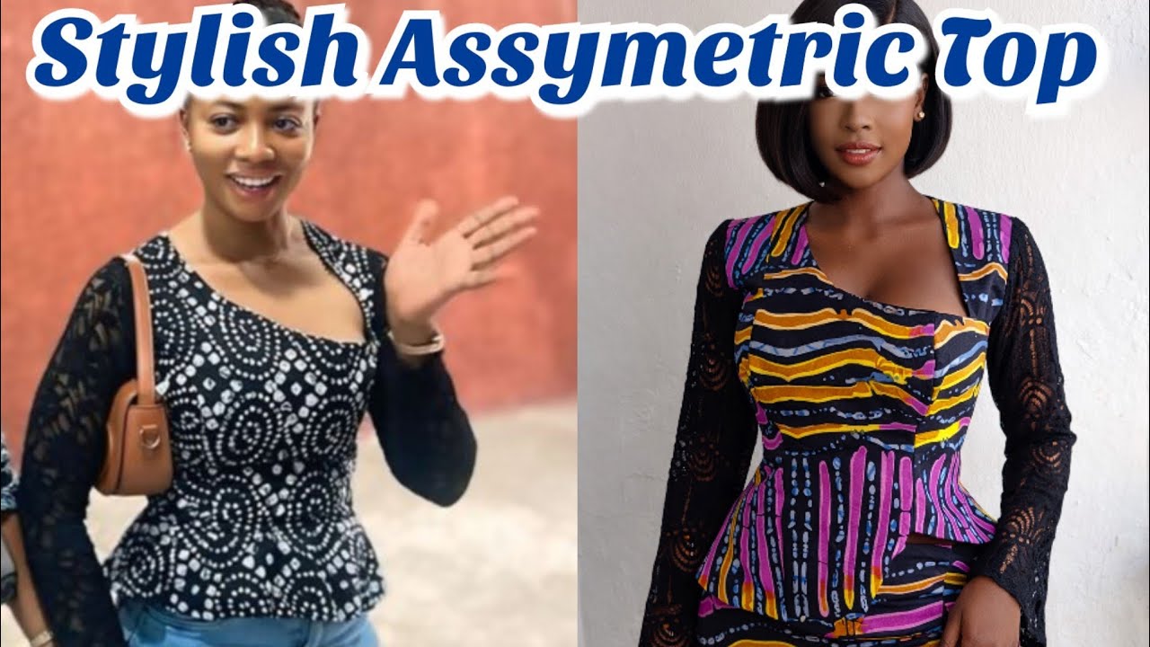 How to Cut and Sew an Asymmetric Top with Funnel Net Sleeves | Easy cutting and sewing