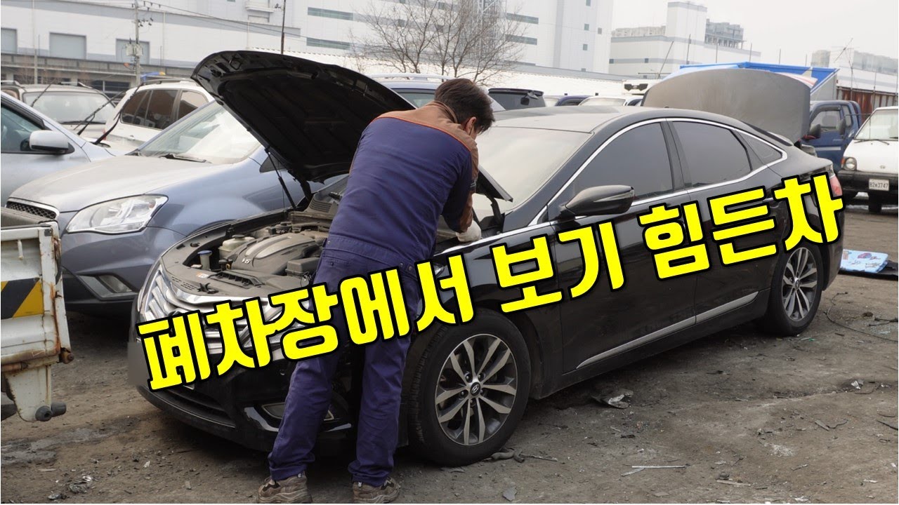 폐차장에서 보기 어려운 차 - 그랜져HG a junkyard