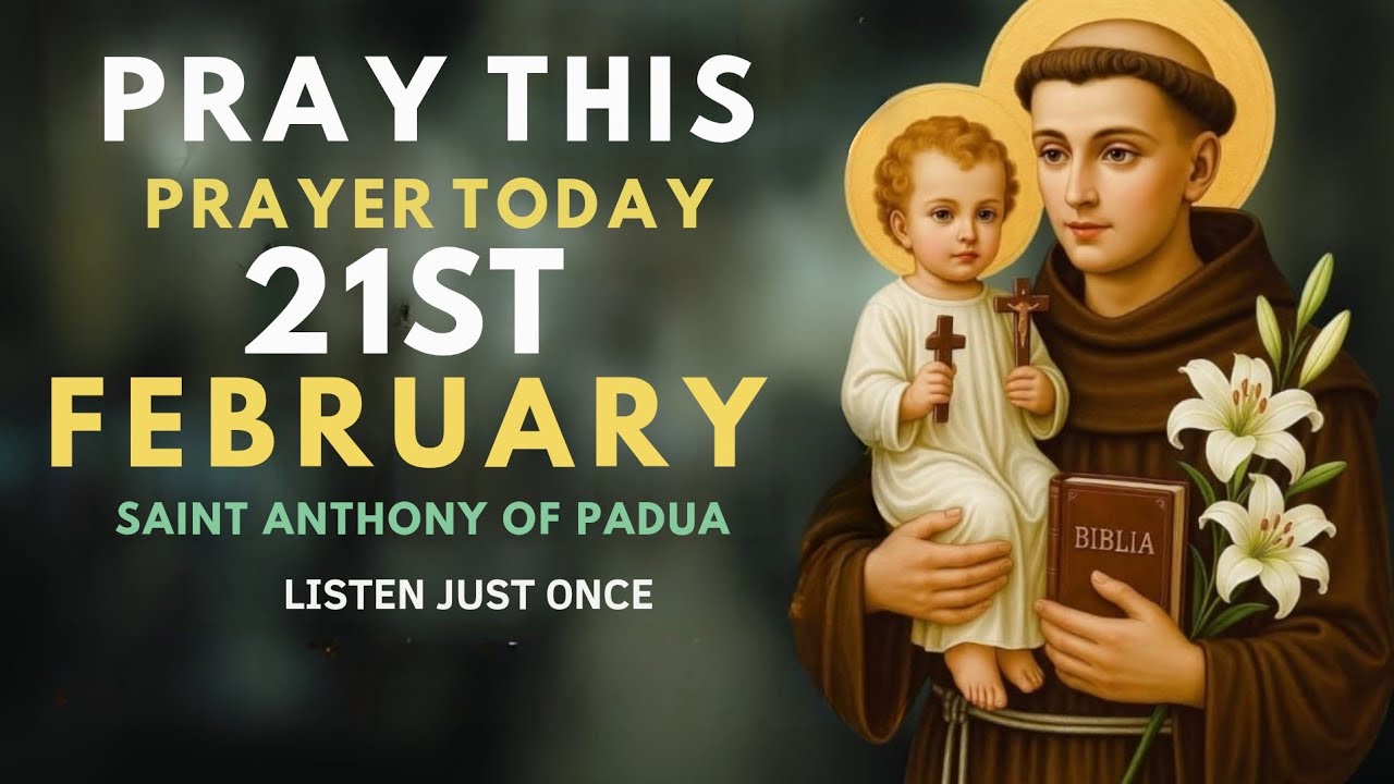 🙏URGENT MIRACLE PRAYER TO SAINT ANTHONY OF PADUA FOR A QUICK HEALING FOR THE SICK | SAINT ANTHONY