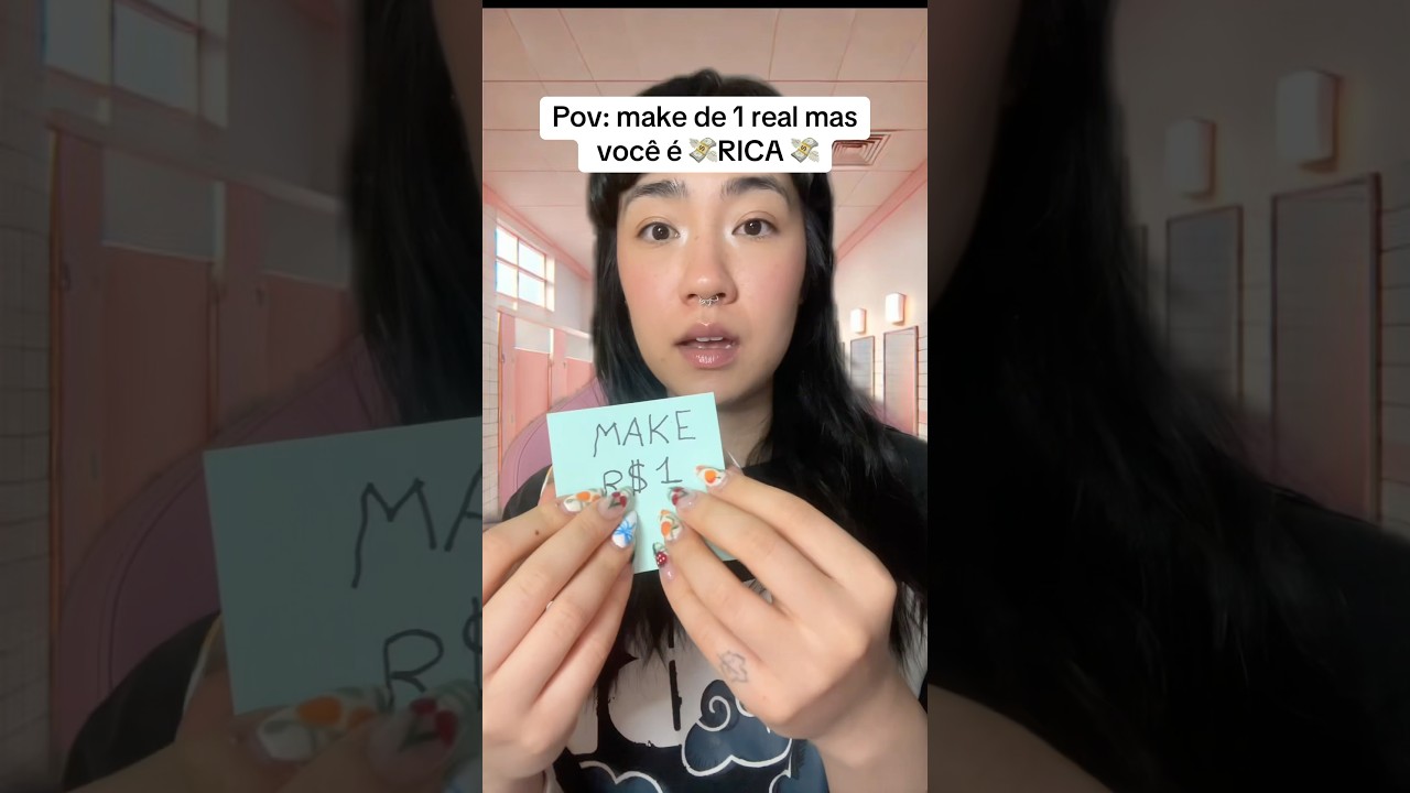 POV: maquiagem de 1 real mas voc&ecirc; &eacute; RICA 🤑 #asmr #asmrbrasil
