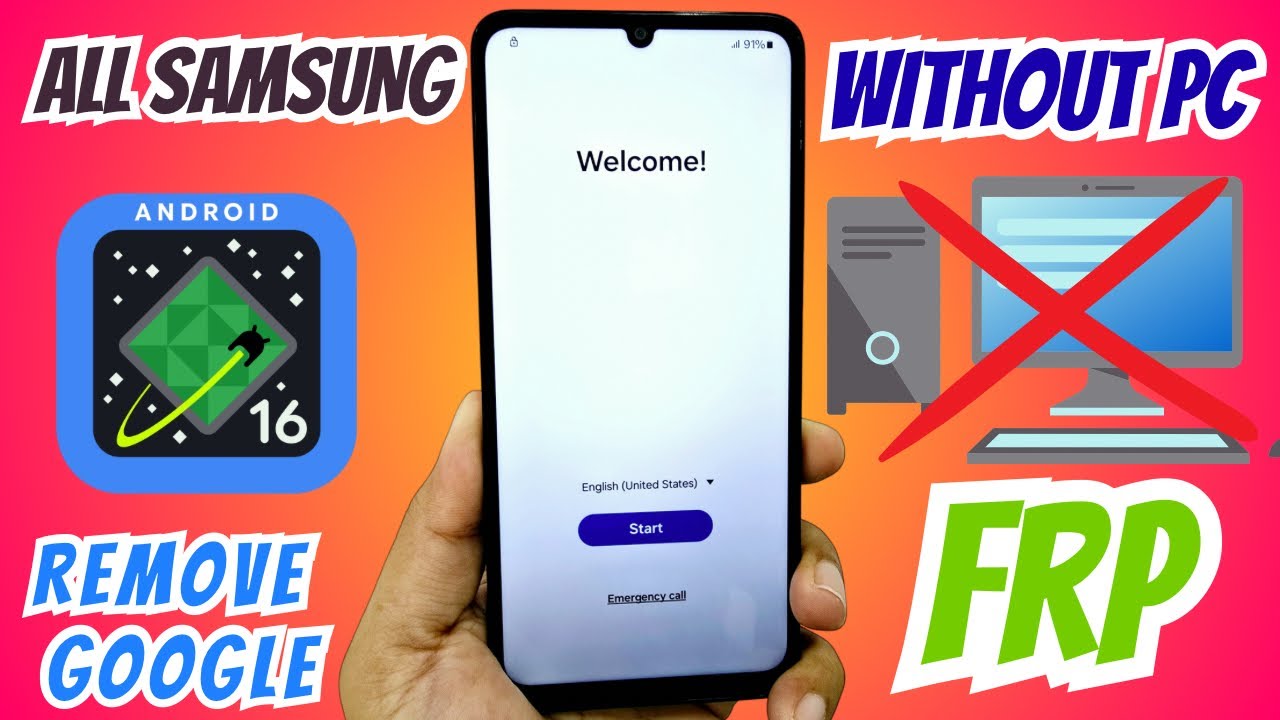 БЕЗ ПК обход frp Samsung, аккаунт google
