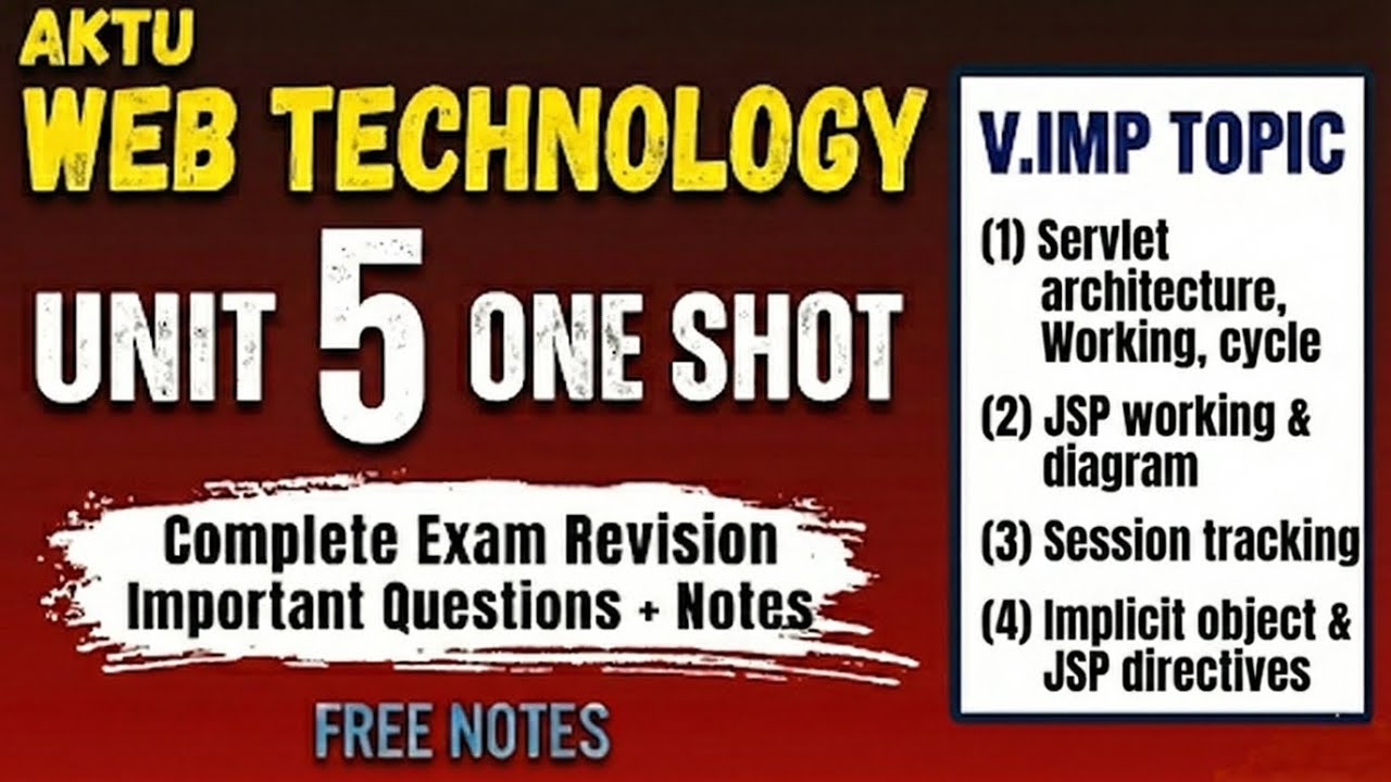 Web Technology Unit 5 One Shot | AKTU | Exam Oriented #webtechnologyoneshot