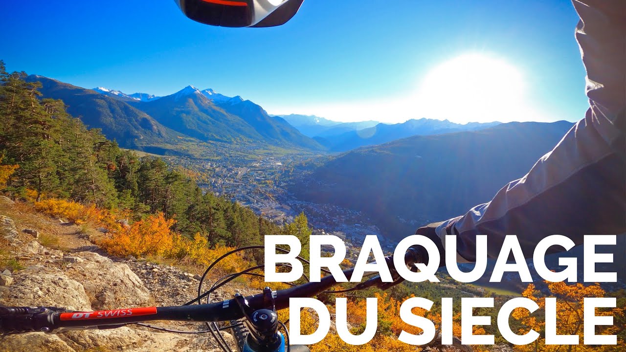 VTT exposé à Briançon : de l'or dans les arbres !