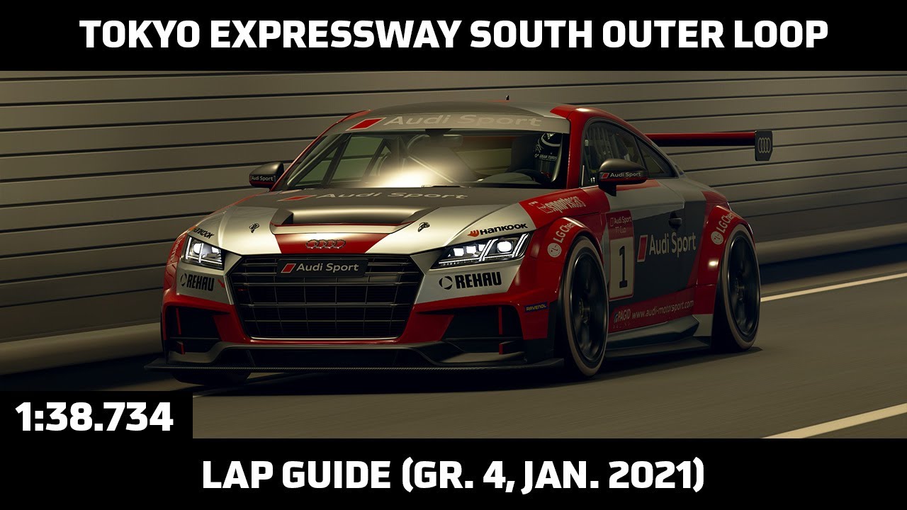 Gran Turismo Sport - Daily Race Lap Guide - Tokyo Expressway South Outer Loop - Audi TT Cup Gr. 4