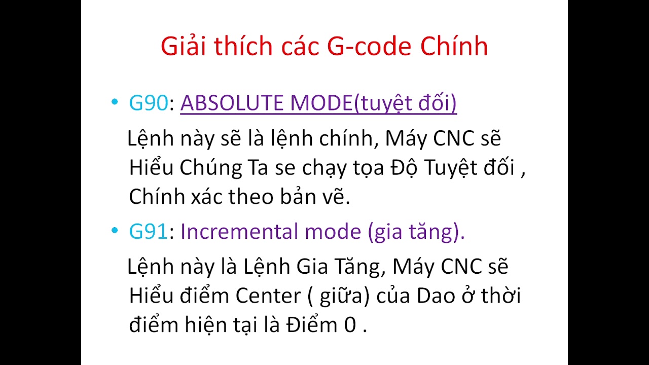 Mã G code và M code Trên Máy tiện CNC Giải Thích Chi tiết