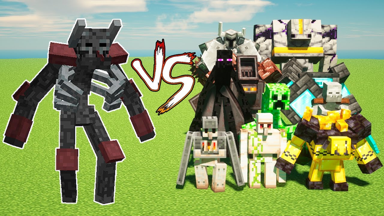 Mutant Wither Skeleton vs Golemania Mobs Mutants mobs and Mowzies Mobs | Wither Skeleton vs Frosmaw