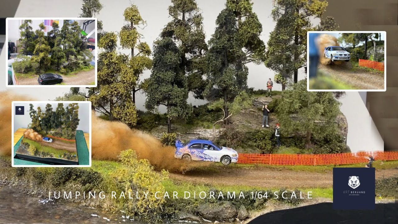 How To Make REALISTIC RALLY CAR MINI DIORAMA || || For diecast 1/64 scale