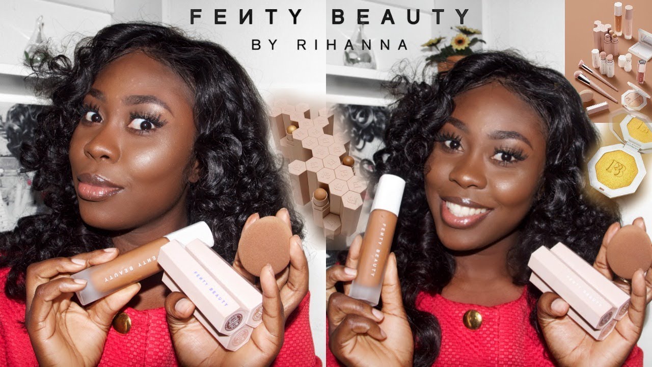 FENTY BEAUTY by RIHANNA ! REVIEW ON DARK SKIN #440 SHADE | JES ISCAH
